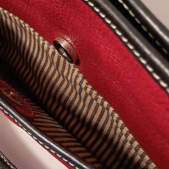 Brighton Red and Black Bag. Vintage. Classic. RED - Picture 11 of 12